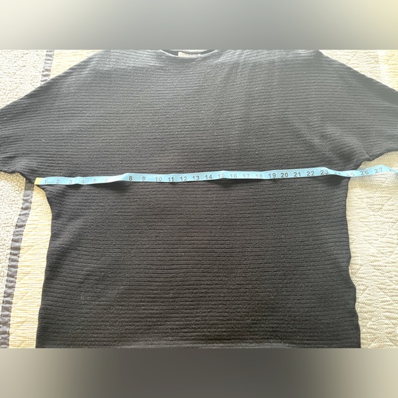 ❄️ COCO Y CLUB Black Ribbed Sweater with Dolman Sleeves - Picture 6 of 8